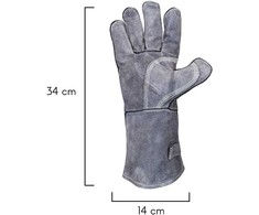 Karščiui atsparios pirštinės Zyle Kamado ZY246GL, skirtos griliams, pilkos