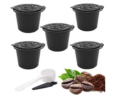 Kiti 5 x reusable nespresso coffee capsules