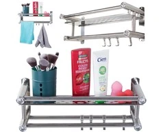 Bathroom shelf hanging shower organiser