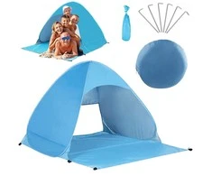 Beach tent self folding uv screen large