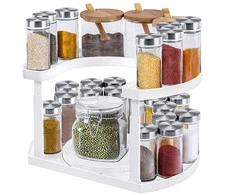 Bin organiser spice rack rotatable