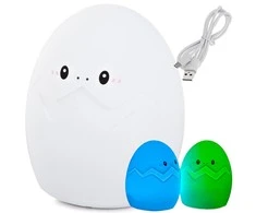 Children's night light led egg rgb touch usb