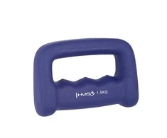 Neopreninis hantelis-kastetas HMS CK15 tamsiai mėlynas, 1,5kg