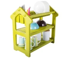 Dish drying rack drainer 3 tiers large