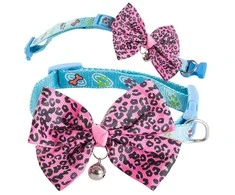 Dog cat collar with bell adjustable