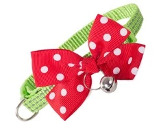 Dog cat collar with bell adjustable