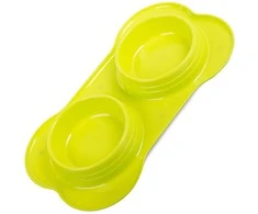 Double bowl for dog/cat food 400ml x 2