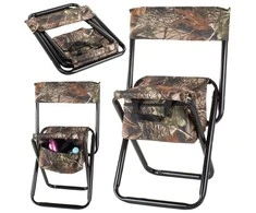 Bikuva.lt Fishing chair with backrest and carry bag