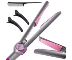 Hair straightener ceramic curling iron 2in1 lcd