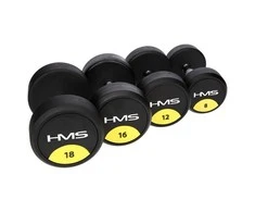 HG PRO 22.5 KG RUBBER DUMBBELL HMS