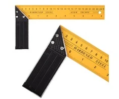 Joiner's angle of construction steel with scale