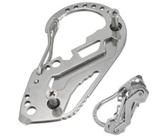 Key ring carabiner survival multitool