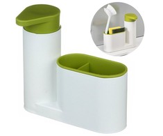 Kitchen dispenser organiser soap liquid sponge
