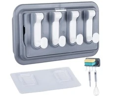 Kitchen hanger bracket shelf utensil holder shelf
