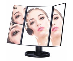 Led illuminated cosmetic make-up mirror