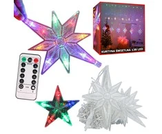 Lights garland stars light curtain 138 led