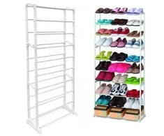Metal shoe rack 30 pairs cabinet shoe rack