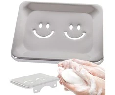Metal soap dish bathroom shelf