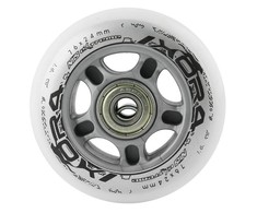Ratukų rinkinys riedučiams Nils Extreme 76x24 mm, balti, 4 vnt.