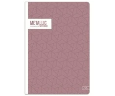 Lastva Sąsiuvinis A5 52lap 70g linija METALLIC