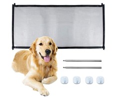 Security gate partition dog cat door