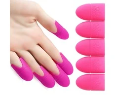 Silicone clips for removing hybrids, gels and acrylics