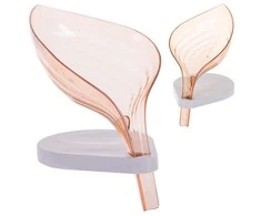 Soap leaf bath soap dish drain
