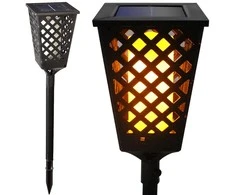 Solar garden lamp torch lantern sensor