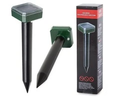 Solar mole repellent mole rodent deterrent