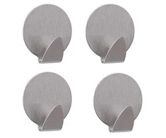 Steel self-adhesive hooks 4 pcs