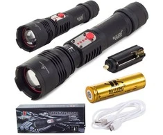 Tactical torch bailong cree led usb xml-l t6