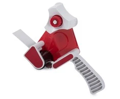 Tape dispenser tape sealer handle