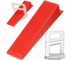 Tile levelling system 100 clips 100 wedges