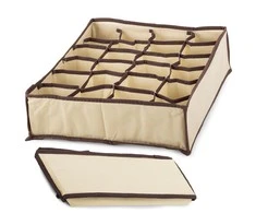 Underwear organiser socks drawer beige 24
