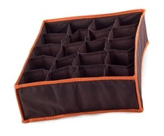 Underwear sock organiser for wardrobe drawer