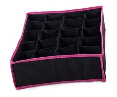Underwear sock organiser for wardrobe drawer