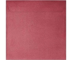 Galeria Papieru Vokai 145x145mm PEARL 10vnt raudoni