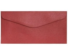 Galeria Papieru Vokai DL PEARL 150g 10vnt raudoni