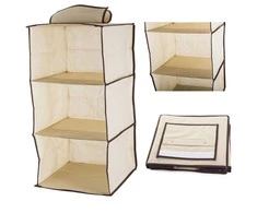 Wardrobe organiser hanging shelf with 3 shelves 60cm