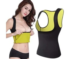 Women's neoprene fitness shirt for weight loss
