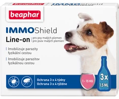 Beaphar Antiparazitiniai šunų lašai Immo Shield 1 pipetė mažoms veislėms