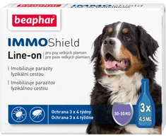 Beaphar Antiparazitiniai šunų lašai Immo Shield 1 pipetė didelėms veislėms