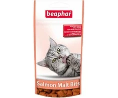 Beaphar Malt-bits salmon cat 35g lašišos skonio skanėst-pagalvėlės katėms