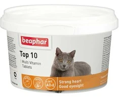 Beaphar Top-10 cat 180tbl.,papildas pašarui katėms
