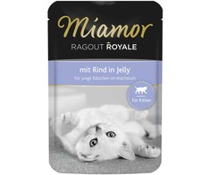 FINNERN GmbH end Co. KG Miamor Ragout Kitten 100g konservai jaunoms katėms su jautiena maišelyje