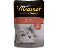 FINNERN GmbH end Co. KG Miamor Ragout royale 100 g konservai katėms, veršiena drebučiuose maišelyje MR