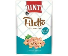 FINNERN GmbH end Co. KG Rinti Filetto šunų konservai su vištiena ir lašiša 100 g, maišelyje