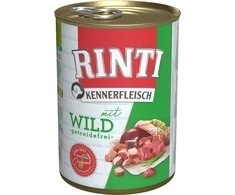 FINNERN GmbH end Co. KG Rinti Kennerfleisch suaugusių šunų konservuotas pašaras su žvėriena, 400g