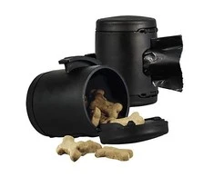 Flexi Multi Box dėžutė skanėstams arba maišeliams juodos spalvos tinkanti Vario, New Comfort, New Classic, Design ir Neon S, M ir L pavadėliams
