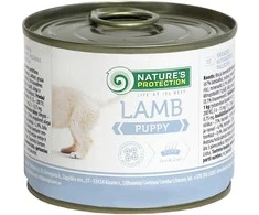 Lovely Hunter NATURE'S PROTECTION jaunų šunų konservuotas pašaras su ėriena, 200 g